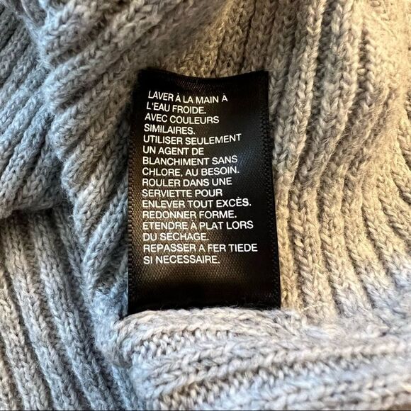 Zella Heather Gray Crossover Wrap Sweater size S - Picture 5 of 10